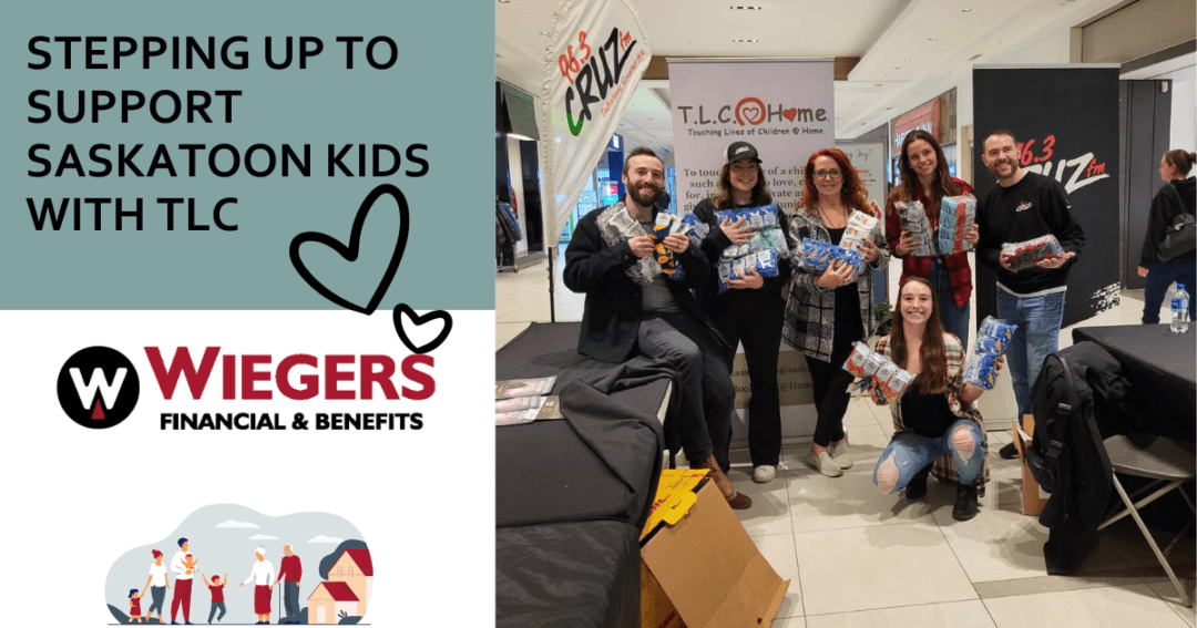 Wiegers financial and benefits supports TLC with sock donation